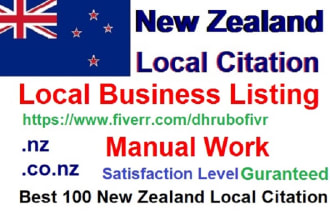 create 100 best new zealand local citations