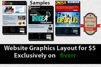 make you a clean Website Graphics