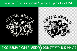 make a transparent logo within 20 minutes