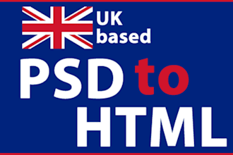 convert your PSD file to html file
