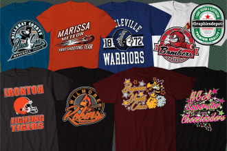 create or redesign team t shirts