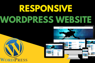 design and build a wordpress website for you