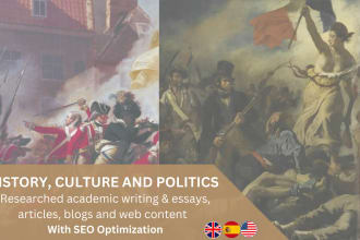 write about politics, social issues, diplomacy and history