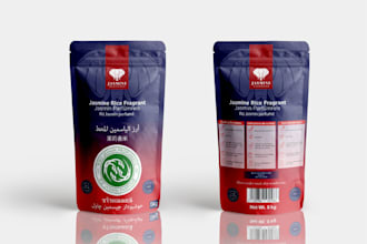design food packaging or label