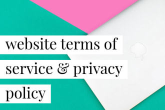 write terms and conditions, privacy policy and other docs