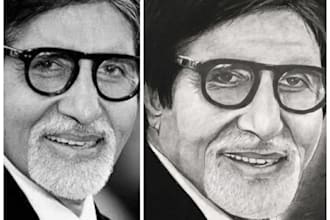 convert your photo into a realistic pencil sketch or portrait