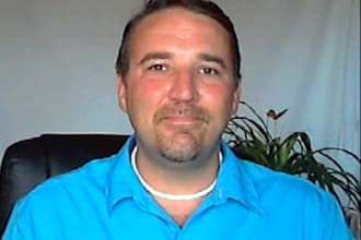 make a very positive realistic man male video testimonial