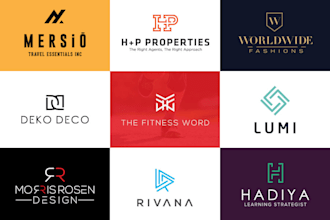 design flat unique business logo