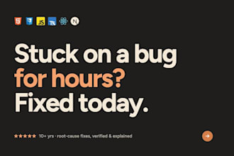 fix bugs in your html, css, react, nextjs and javascript app
