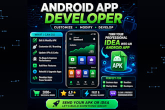 customize, modify or develop your android app