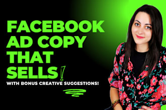 write a converting ad copy for your facebook ads