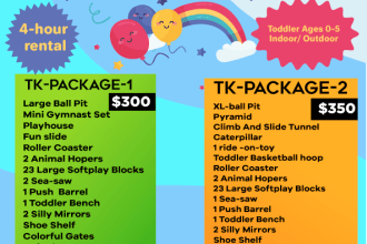 design kids flyer or leaflet and handout