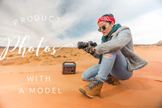 do product photography with a model