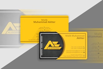 design modern creative business card