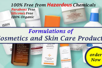 provide formulations for cosmetics and skin care products