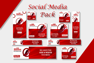 design beautiful social media posts banner ads for instagram facebook linkedin