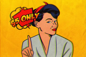 transform your photos into lichtenstein pop art illustrations