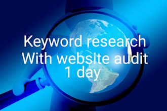 keyword research with website audit