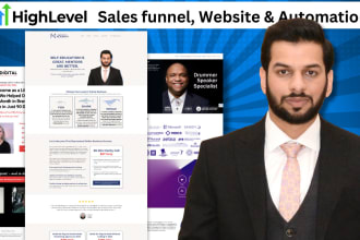 help with gohighlevel sales funnels, website and automation