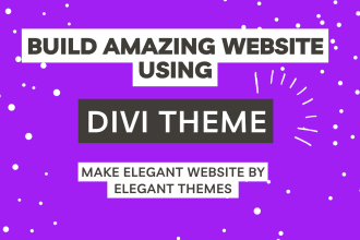 design premium wordpress website, landing page by divi theme