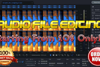mix and edit audio files at low cost