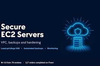 deploy and secure AWS ec2 cloud servers with vpc and backups