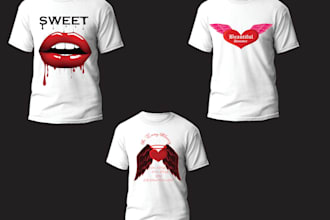 create unique and trendy tshirt and mug design