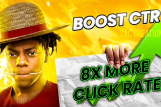 design clickbait thumbnails for max CTR