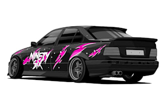 make awesome vector car illustration in 48 hours