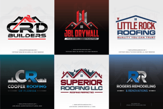 design custom logo and branding for contractors, roofers, and home service pros