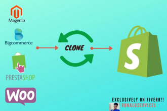 clone or copy any website to shopify store