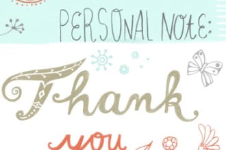 write a thank you letter