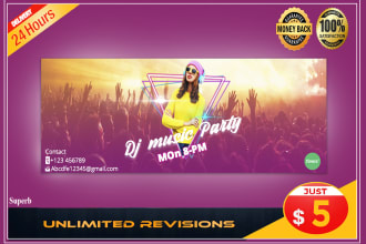 design perfect web banner, facebook covers in 24 hours