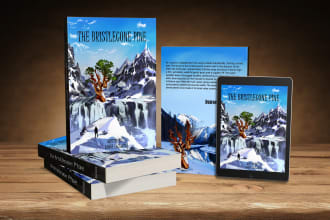 convert your book cover into 3d book cover mock ups