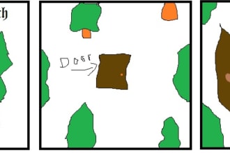 draw a comedic three frame comic on your subject of choice about any topic you can think of
