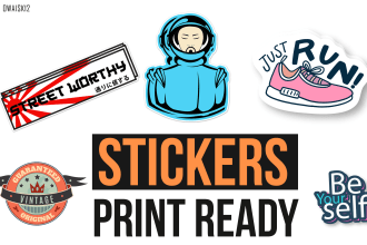 design vintage and modern stickers, logo, decals, label, badge and cards
