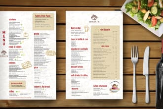 creative restaurant menu design