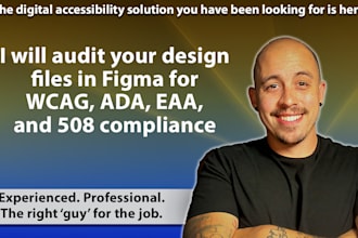 audit figma files for wcag, ada, eaa, and 508 compliance