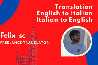 translate italian to english and english to italian