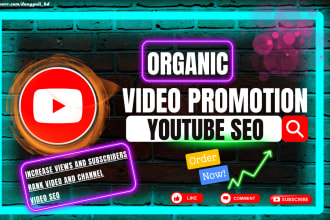 do youtube channel SEO and video promotion