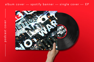 make your spotify album, single or podcast cover design
