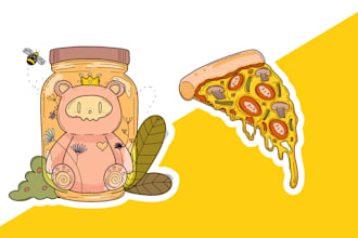 design a custom sticker pack of any theme you love