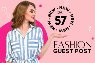 publish beauty or fashion guest post on real traffic site