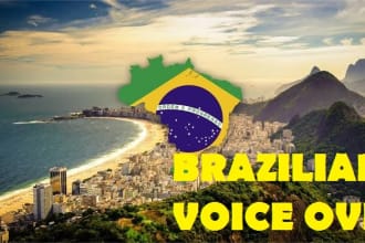 record a brazilian natural female voice over