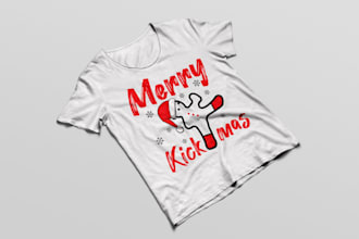 do christmas tshirt design within 8 hour
