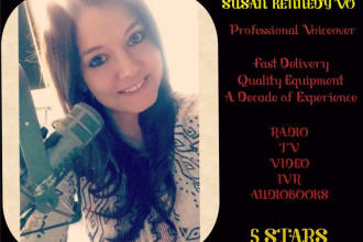 provide an american female voice over