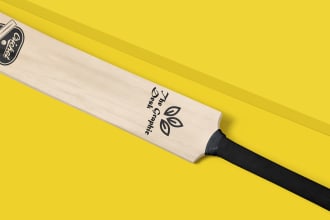 create custom cricket bat stickers design