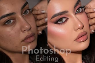 do headshot and portrait retouching in photoshop