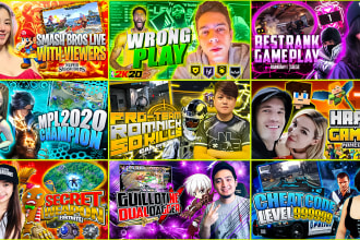 design eyecatching youtube thumbnails  professionally