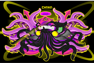 create awesome monster cartoon art